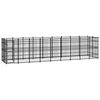 vidaXL Outdoor Dog Kennel Steel 16,59 m&sup2;