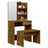 vidaXL Dressing Table Set Smoked Oak 74.5x40x141 cm
