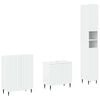 vidaXL 3 Piece Bathroom Cabinet Set ZWOLLE White Engineered Wood