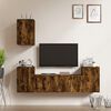 vidaXL 5 Piece TV Cabinet Set Smoked Oak Engineered Wood