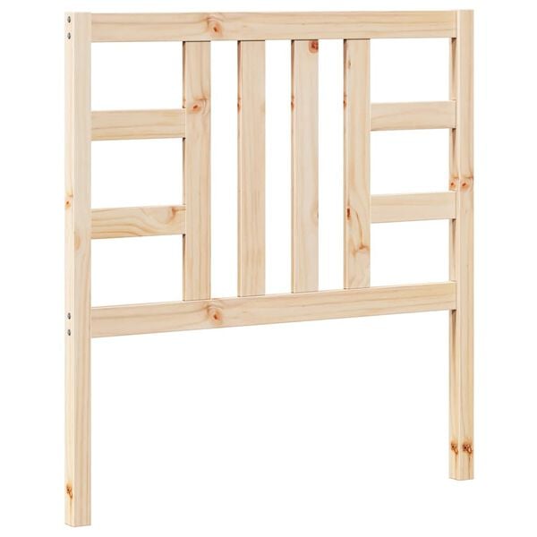 vidaXL Bed Headboard 96x4x100 cm Solid Wood Pine
