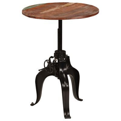 vidaXL Bar Table Solid Reclaimed Wood 75x(76-110) cm