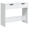 vidaXL Console Table High Gloss White 90x36x75 cm Engineered Wood