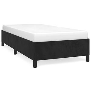 vidaXL Bed Frame without Mattress Black King Single Size Velvet