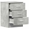 vidaXL Bedside Cabinets 2 pcs Concrete Grey 38x35x56 cm Engineered Wood