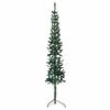 vidaXL Slim Artificial Half Christmas Tree with Stand Green 150 cm