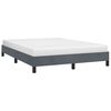 vidaXL Bed Frame without Mattress Dark Grey 137x190 cm Full Velvet