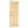 vidaXL Sliding Door NARVIK Natural and Black 80 x 210 cm (152.5 cm)