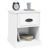 vidaXL Bedside Cabinets 2 pcs White 39x39x47.5 cm Engineered Wood