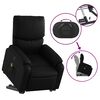 vidaXL Stand up Massage Recliner Chair Black Faux Leather