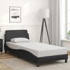 vidaXL Bed Frame "Dover" Black 90x190 cm Faux Leather