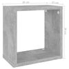 vidaXL Wall Cube Shelves 4 pcs Concrete Grey 26x15x26 cm