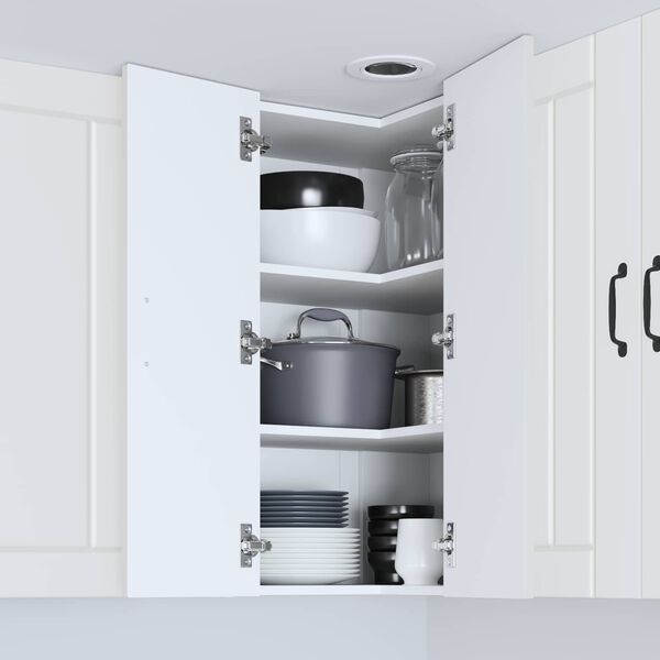 vidaXL Dishwasher Panel Lucca White 57 x 57 x 80 cm Engineered Wood