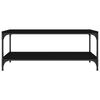vidaXL Coffee Table Black 80x50x40 cm Engineered Wood
