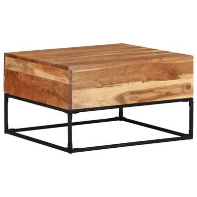 vidaXL Coffee Table 68x68x41 cm Solid Acacia Wood