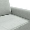 vidaXL 3-Seater Sofa Light Grey 180 cm Velvet