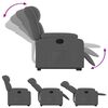 vidaXL Stand up Recliner Chair Dark Grey Fabric