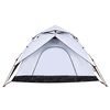 vidaXL Camping Tent Dome 5-Person White Blackout Fabric Quick Release