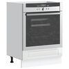 vidaXL Oven Cabinet Porto High Gloss White Engineered Wood