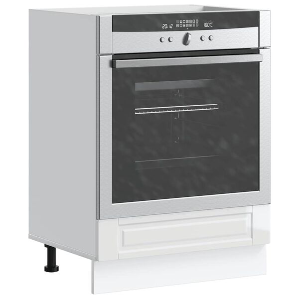 vidaXL Oven Cabinet Porto High Gloss White Engineered Wood