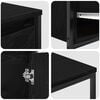 vidaXL Bathroom Furniture Set with Drawer with Shelf 2 pcs Black oak