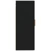 vidaXL Wall Cabinet Black 35x34x90 cm Engineered Wood