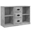 vidaXL Sideboards 3 pcs Concrete Grey Engineered Wood