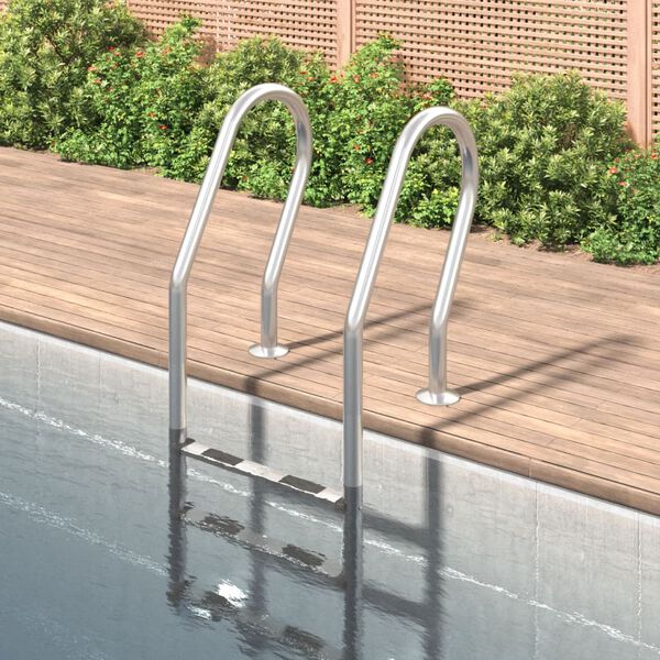 vidaXL Pool Ladder 54x38x158 cm 304 Stainless Steel