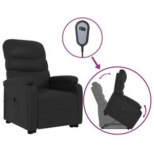 vidaXL Stand up Chair Black Faux Leather