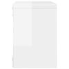 vidaXL Wall Cube Shelves 4 pcs High Gloss White 22x15x22 cm