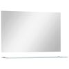 vidaXL Wall Mirror with Shelf 100x60 cm Tempered Glass