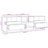 vidaXL TV Cabinet Grey Sonoma 150x33.5x45 cm Engineered Wood