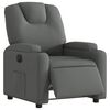 vidaXL Electric Recliner Chair Dark Grey Fabric