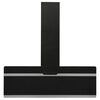 vidaXL Wall Range Hood 90 cm Steel and Tempered Glass Black