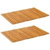 vidaXL Bath Mat Natural 60 x 40 cm Solid Acacia Wood