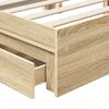 vidaXL Storage Bed with Headboard White 150 x 200 cm Engineered Wood