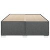 vidaXL Bed Frame without Mattress Dark Grey Double Fabric