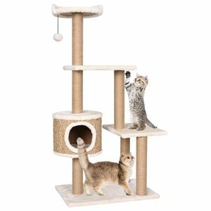 vidaXL Cat Tree | Beige | Flakeboard | Large | Durable | Cat Tree | Rectangular