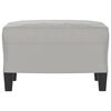 vidaXL Footstool Light Grey 60x50x41 cm Microfibre Fabric