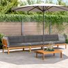 vidaXL 4 Piece Garden Pallet Sofa Set with Cushions Solid Wood Acacia