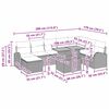 vidaXL Garden Sofa Set with Storage 9 pcs Black Poly rattan