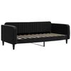 vidaXL Day Bed without Mattress Black 90x190 cm Velvet