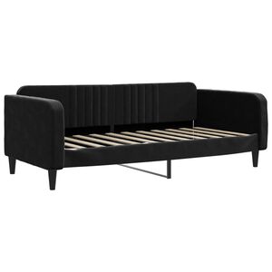 vidaXL Day Bed without Mattress Black 90x190 cm Velvet