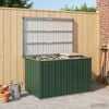 vidaXL Storage boxes Galvanised Steel 109 x 67 x 65 cm Green