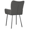 vidaXL Dining Chairs 2 pcs Dark Grey Fabric