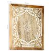 vidaXL Hand-Carved Wall Panels 2 pcs Solid Mango Wood 60x60x2.5 cm