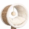 vidaXL Cat Tree with Top Tunnel and Toy 56 cm Seagrass