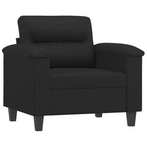 vidaXL Sofa Chair Black 60 cm Faux Leather
