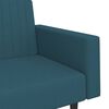 vidaXL 2-Seater Sofa Bed Blue Velvet