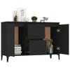 vidaXL Sideboard Black 102x35x70 cm Engineered Wood